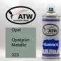 Preview: Opel, Opalgrün Metallic, 323: 400ml Sprühdose, von ATW Autoteile West.